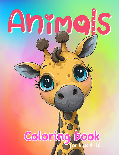 Cute Kawaii Animals Coloring Books for Kids