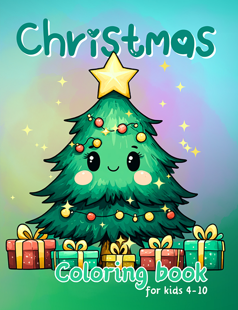 Christmas: Coloring Book for Kids Ages 4 - 10